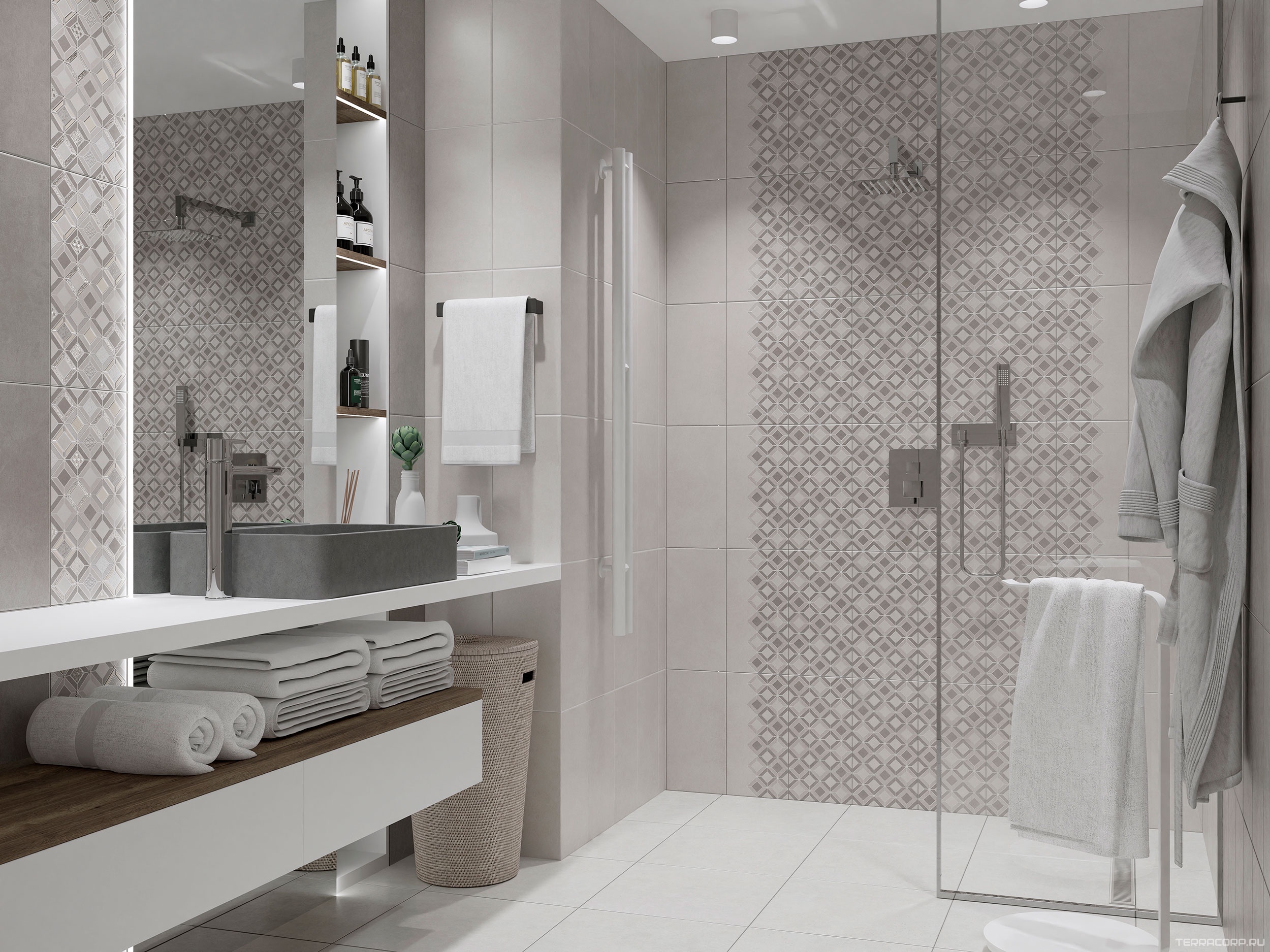 Керамическая плитка Azori Starck Tessera 1 20.1х40.5 Комбинированный, фото 1