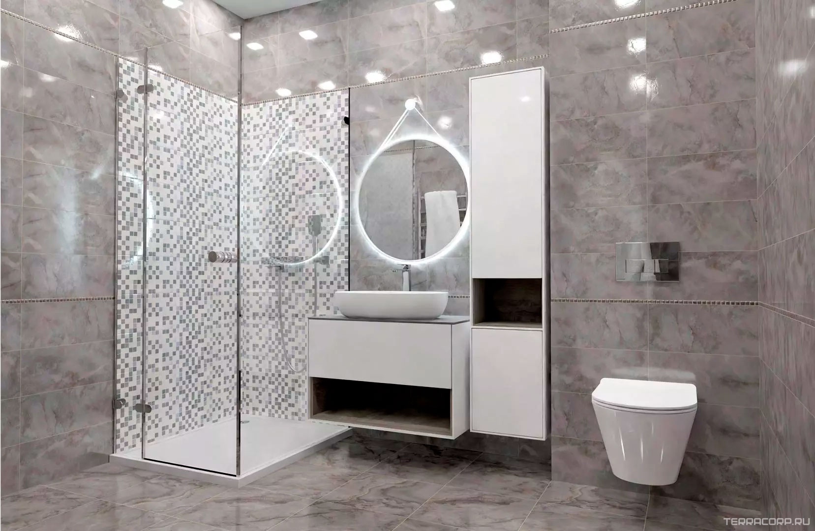 Керамогранит Kerama Marazzi Стеллине серый лаппатированный 40,2x40,2 Серый, фото 1