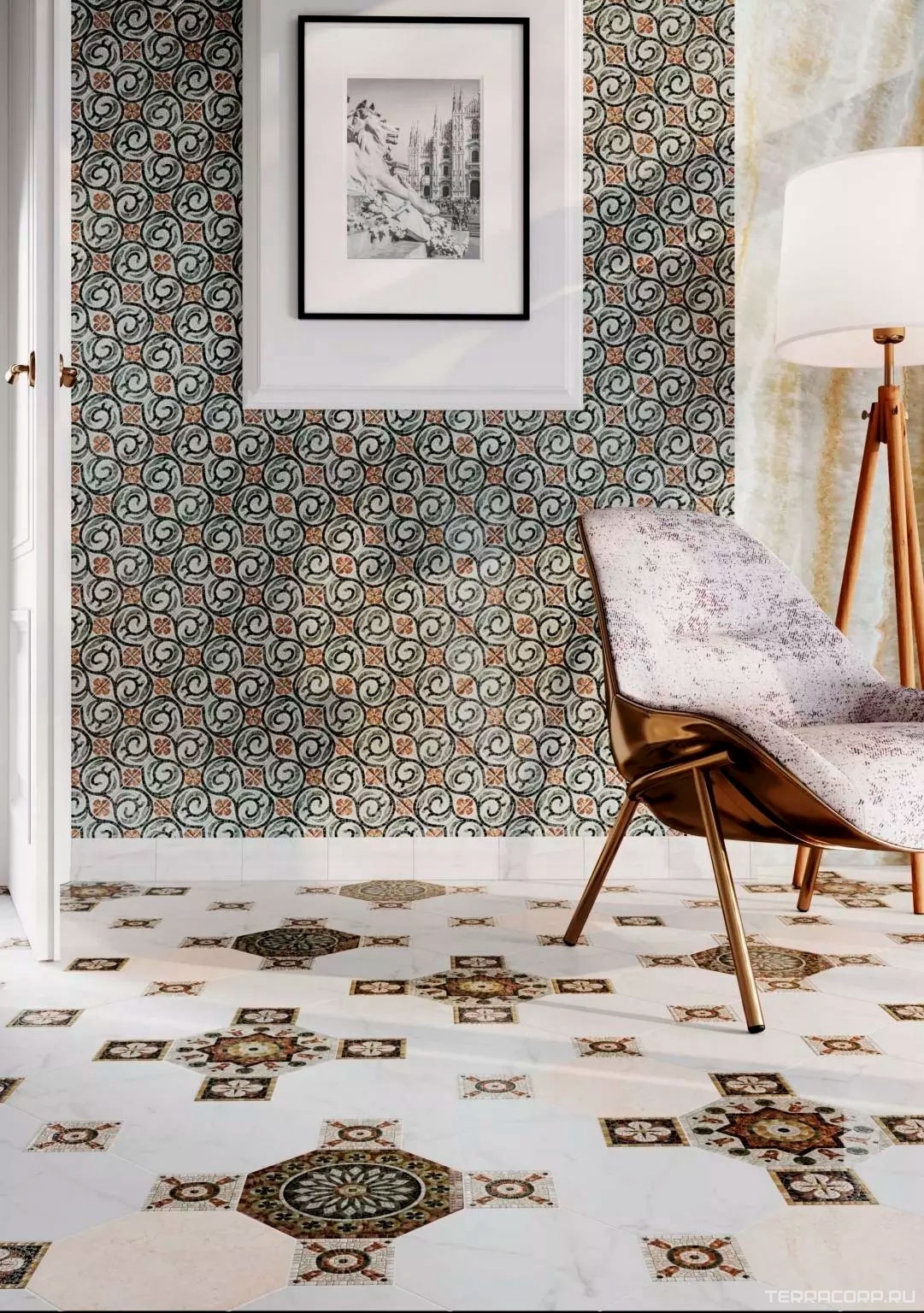 Керамогранит Kerama Marazzi Стемма белый 24x24 Белый, фото 3