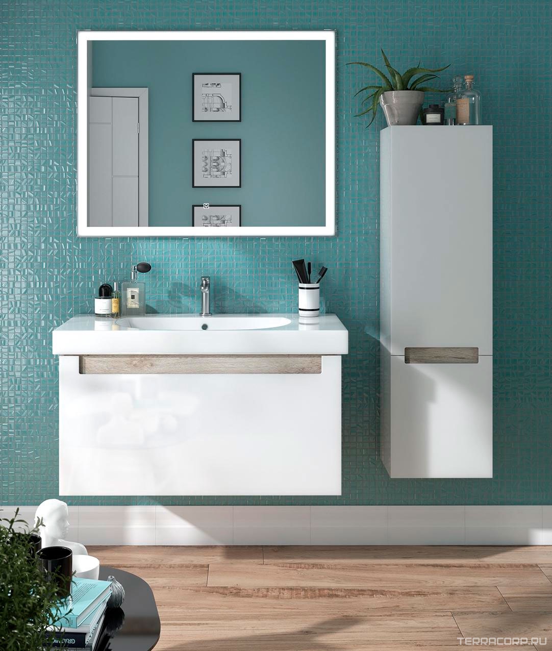 Мозаика Kerama Marazzi Темари бирюзовый (мозаика глянцевая) 29.8х29.8 Голубой, фото 6
