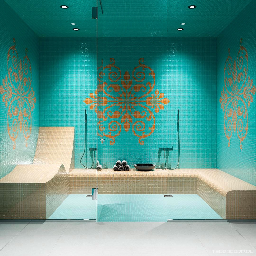 Мозаика Kerama Marazzi Темари бирюза (мозаика матовая) l29.8х29.8 Голубой, фото 4