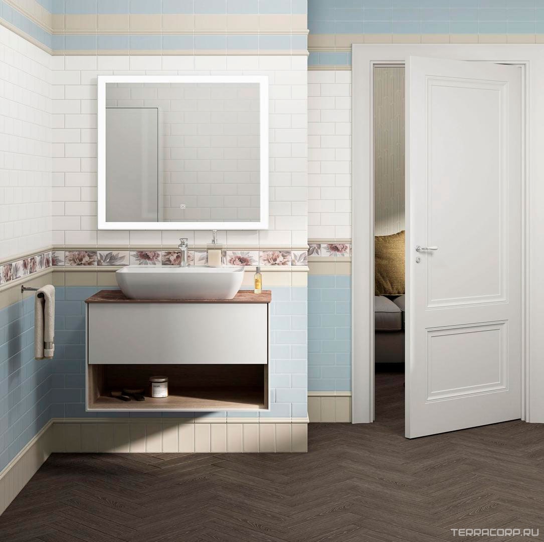 Керамическая плитка Kerama Marazzi Тортона белый 7,4x15 Белый, фото 4