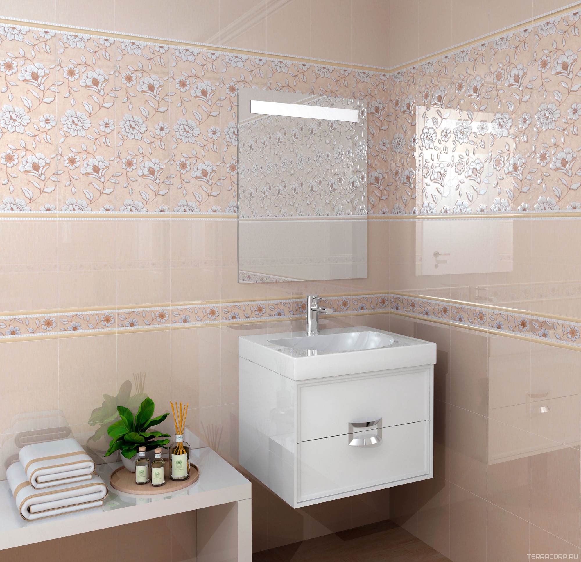 Керамическая плитка Kerama Marazzi Туари бор. стена 20х5,7 ZZ Бежевый, фото 2