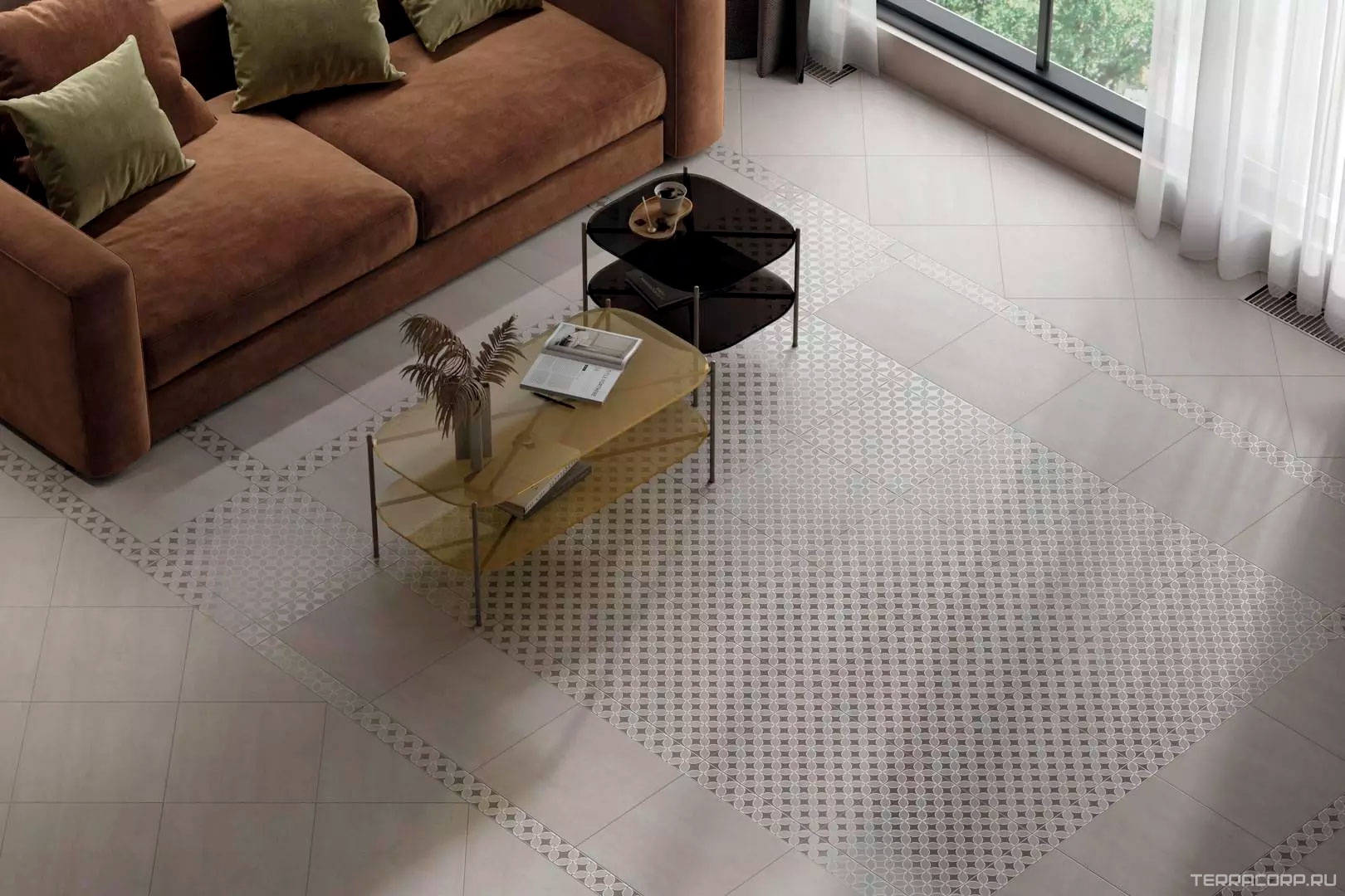 Керамогранит Kerama Marazzi Туф Вставка бежевый светлый матовый 7,7х7,7 Бежевый, фото 4
