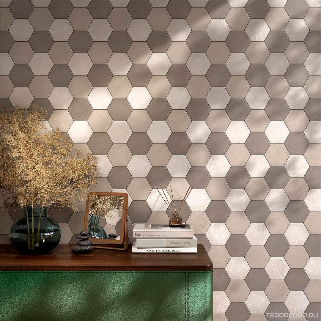 Керамогранит Kerama Marazzi Тюрен коричневый (полотно из 9 частей 10.4x12)ХХ31x37 Коричневый, фото 2