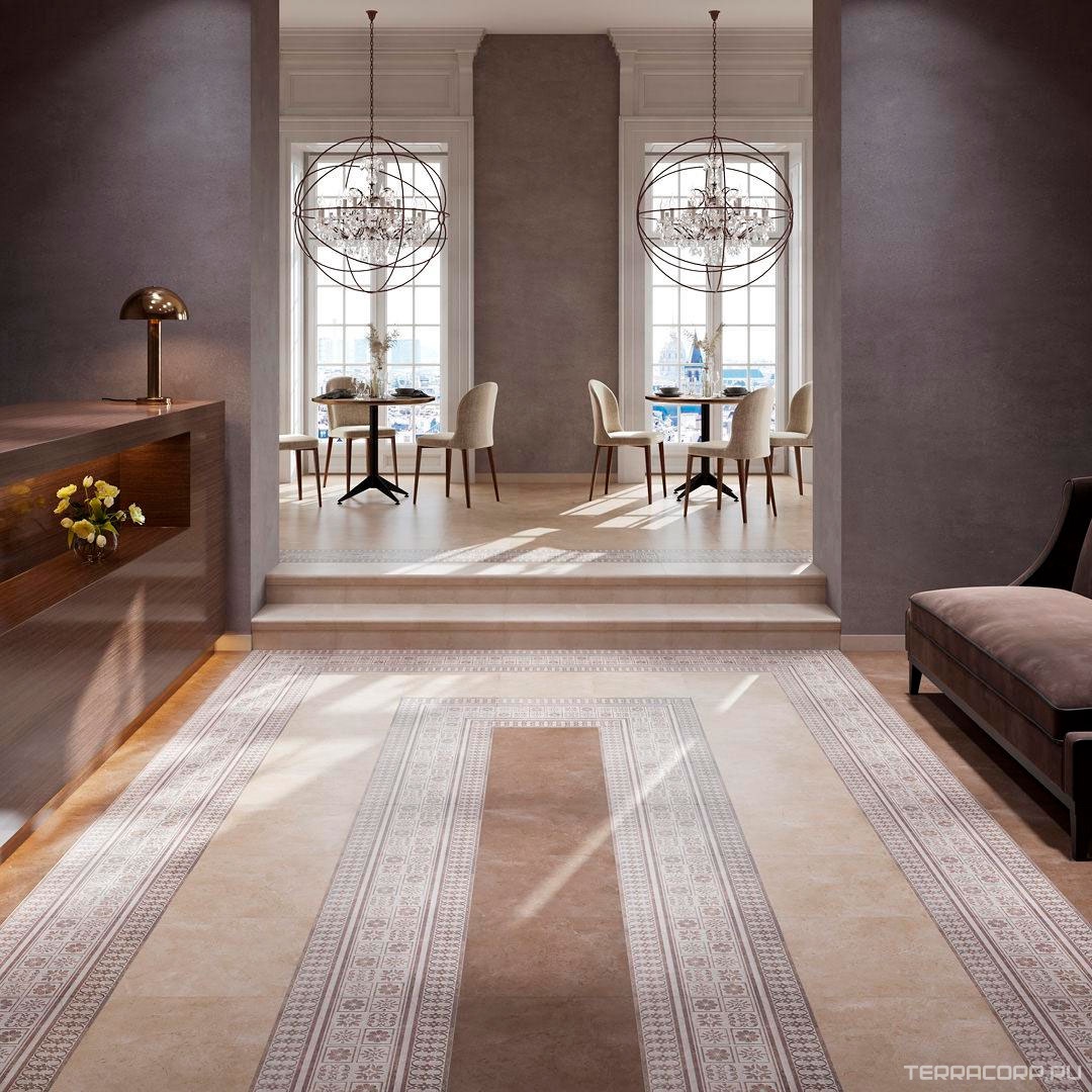 Ступени Kerama Marazzi Фаральони Ступень фронтальная песочныйZZ 34x40.2 Бежевый, фото 2