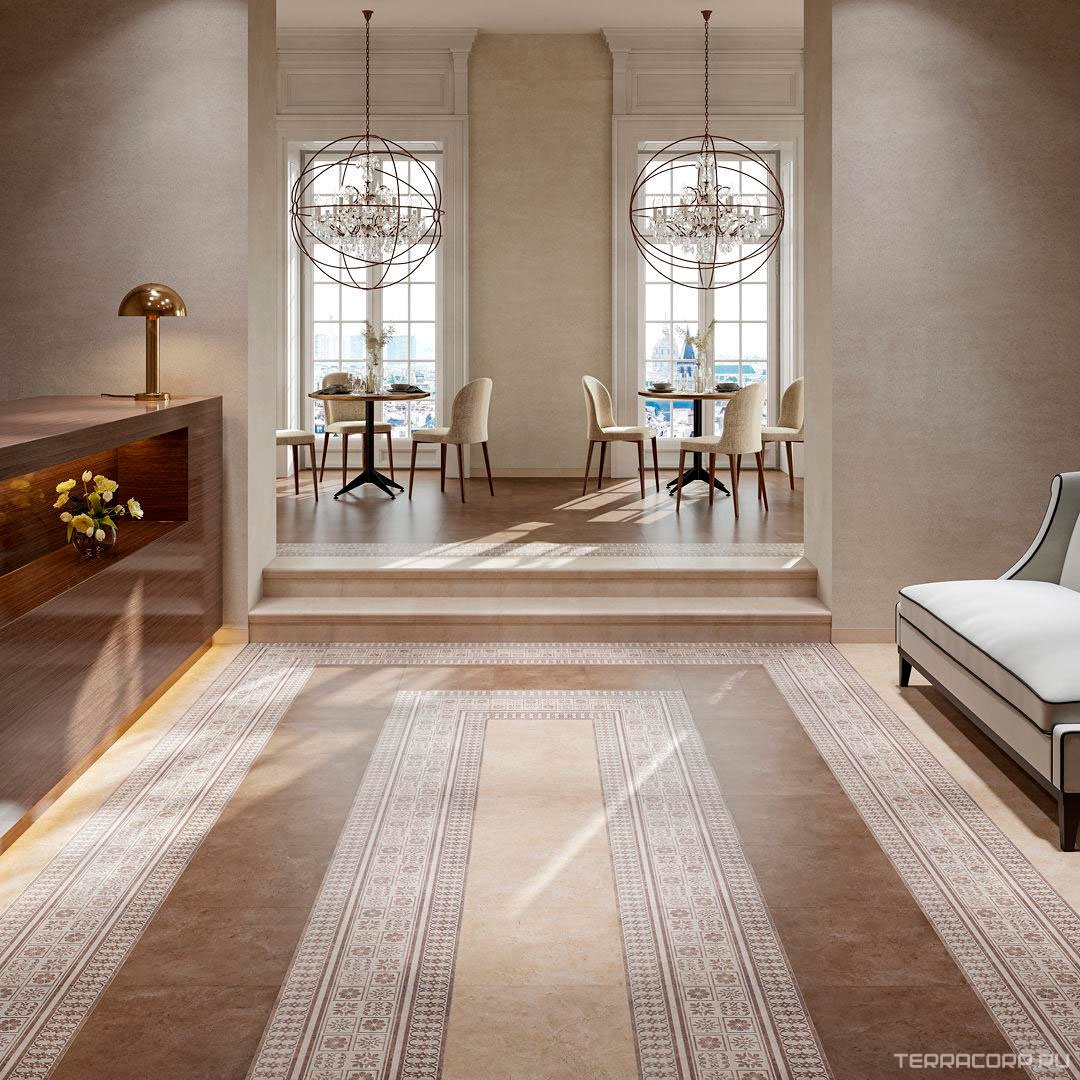 Ступени Kerama Marazzi Фаральони Ступень фронтальная песочныйZZ 34x40.2 Бежевый, фото 1