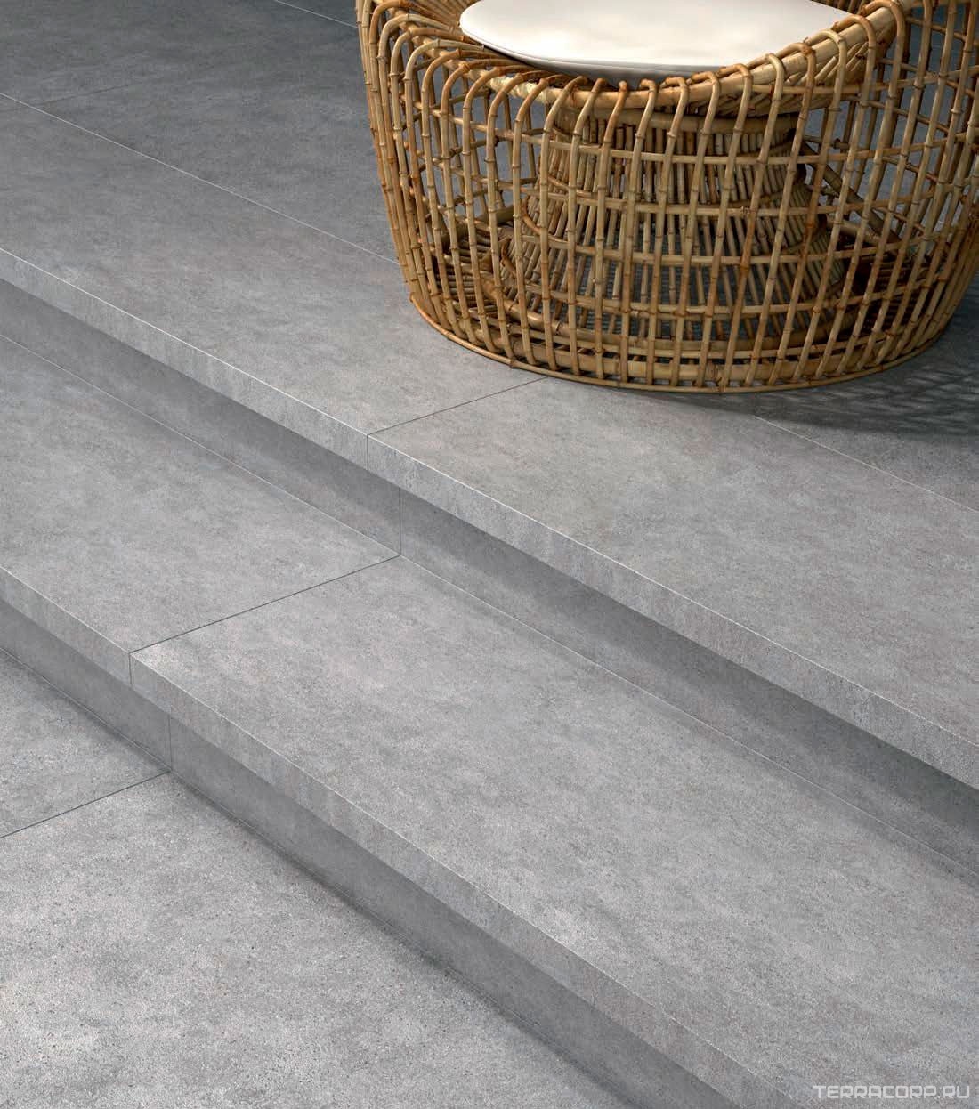 Керамогранит Kerama Marazzi Фондамента серый светлый обрезной60х119.5 Серый, фото 4