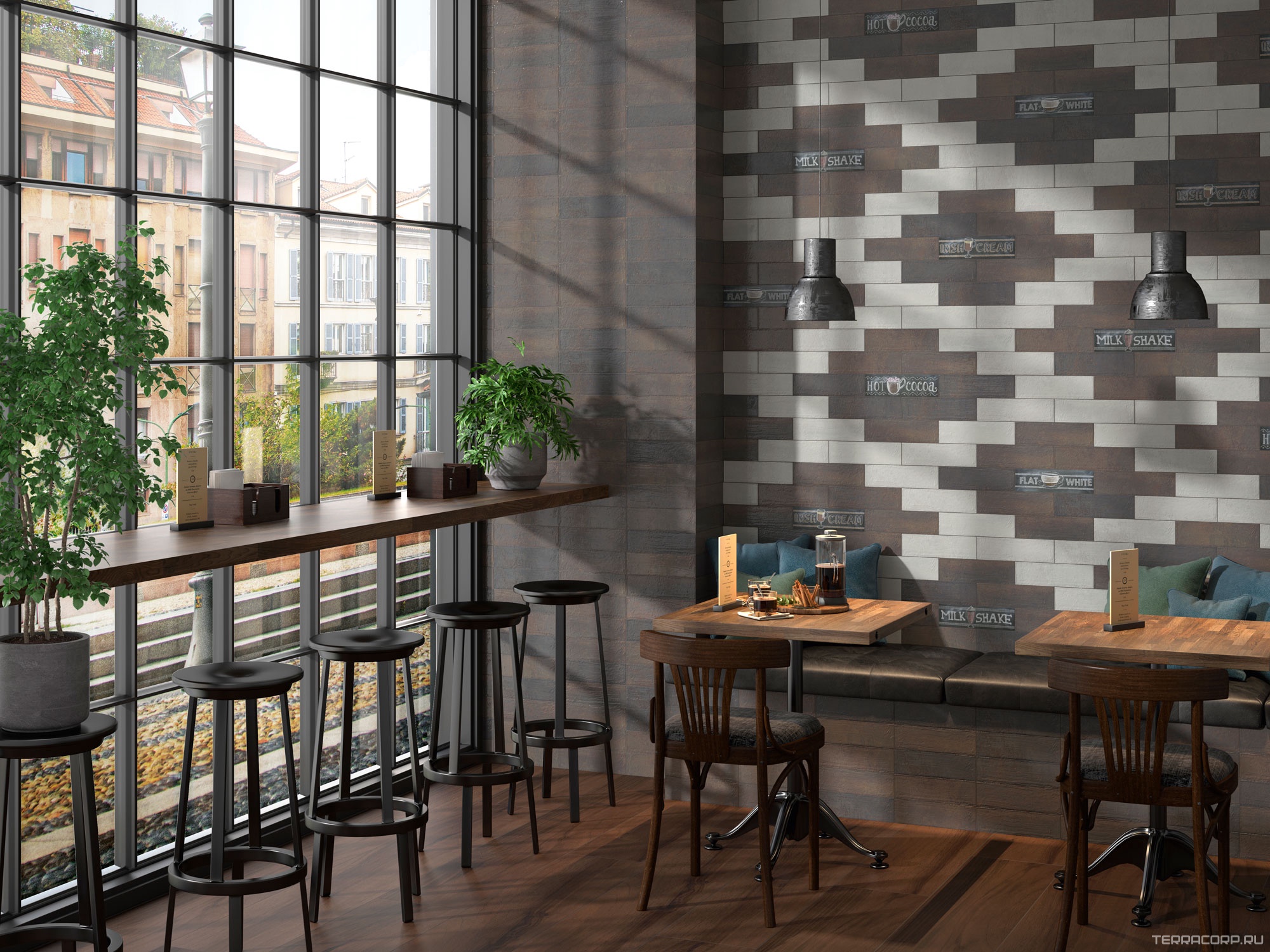 Керамическая плитка Kerama Marazzi Шеннон серый матовый XX8,5х28,5 Коричневый, фото 3