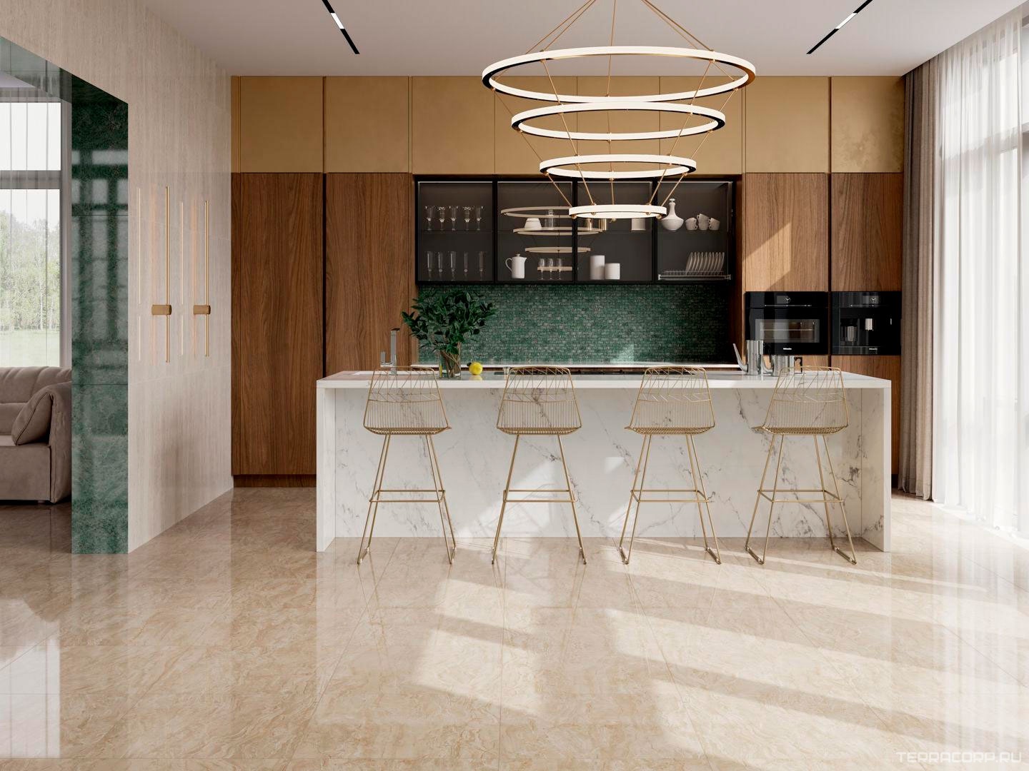 Керамогранит Kerama Marazzi Эвора бежевый лаппатированный обрезной 60х60 Бежевый, фото 2