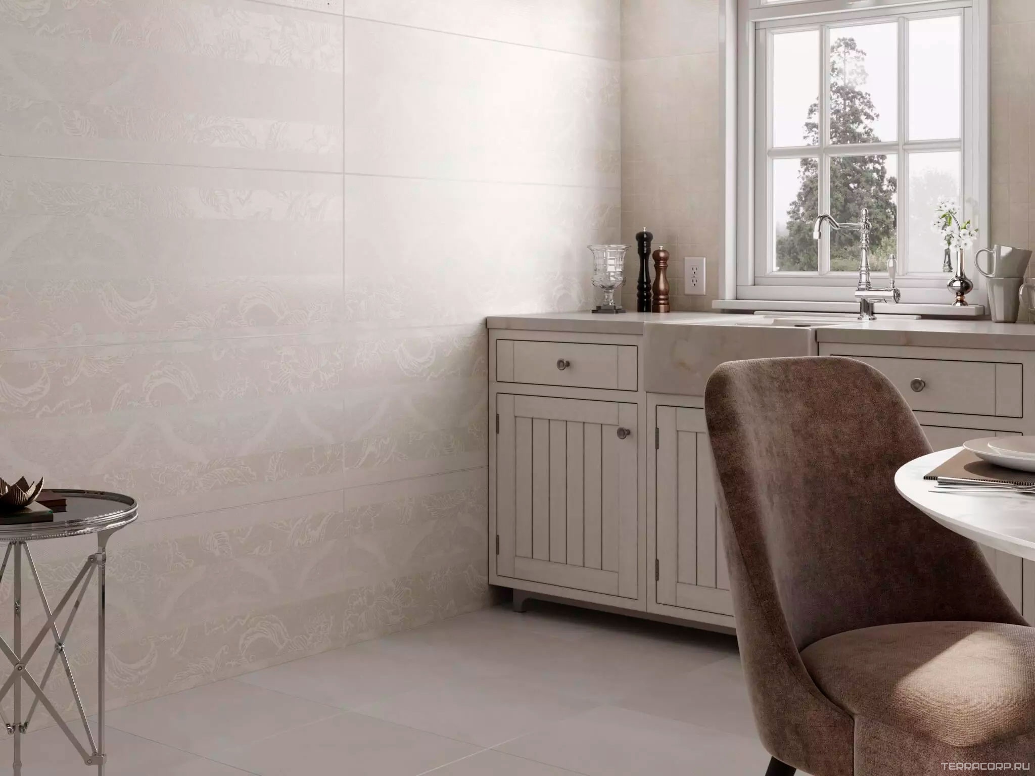 Керамогранит Kerama Marazzi Эскориал серый обрезной40.2x40.2 Бежевый, фото 5