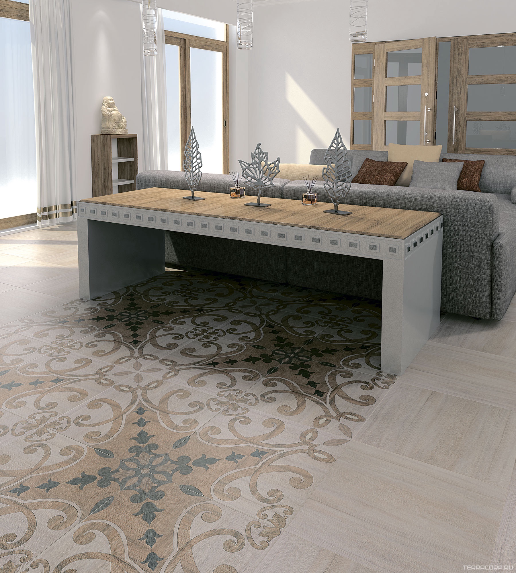 Керамогранит Kerama Marazzi Якаранда беж l50.2x50.2 Бежевый, фото 4