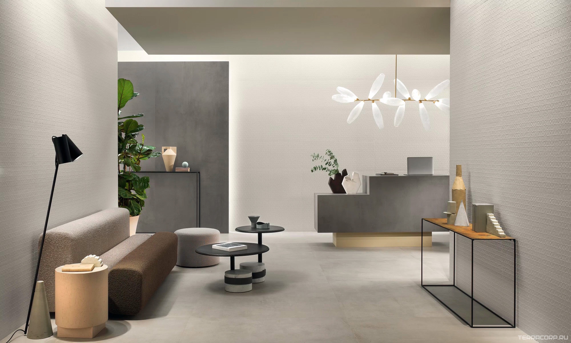 Керамогранит Atlas Concorde Italy 3D Wall Plaster Origami White 50x120 Белый, фото 2
