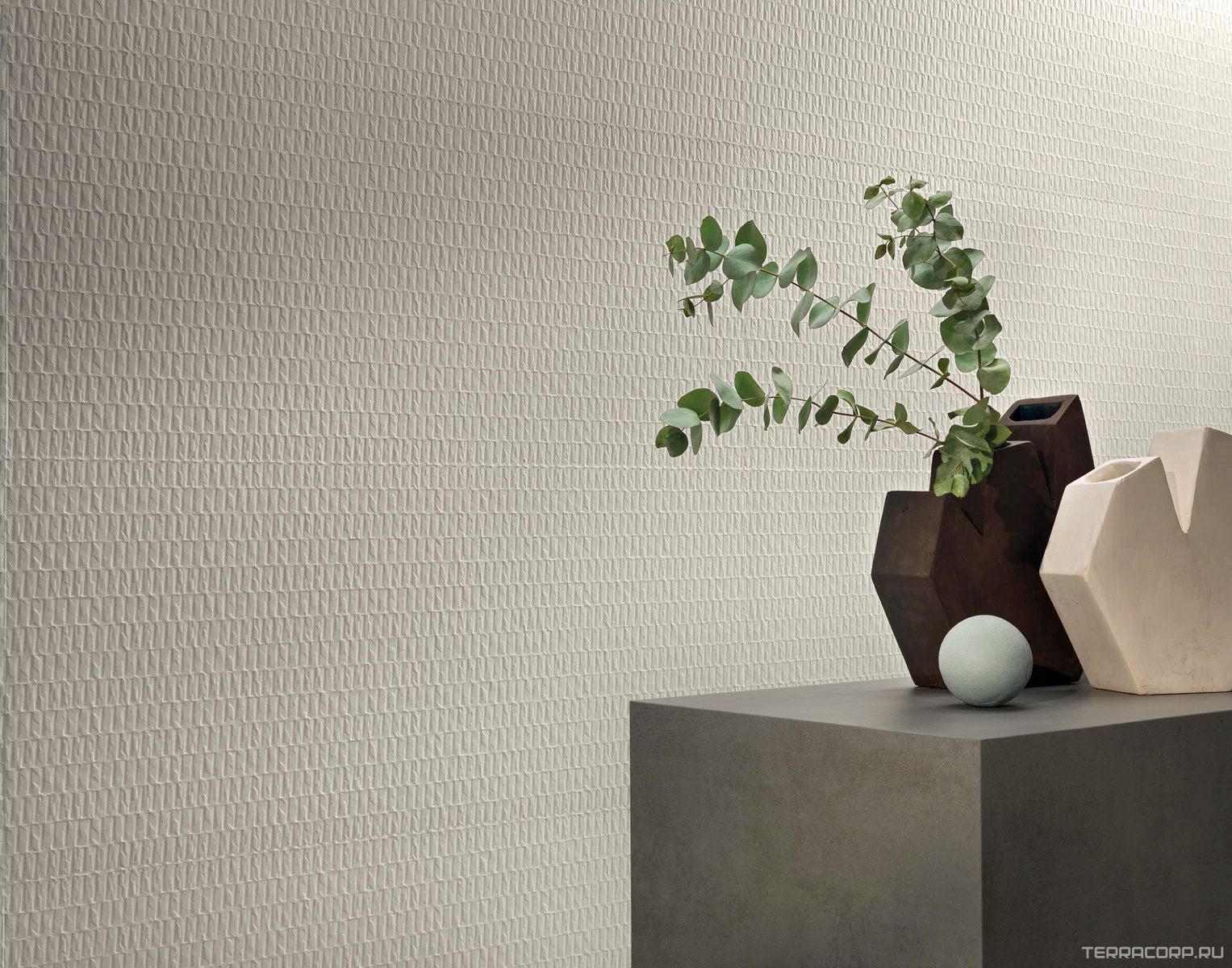 Керамогранит Atlas Concorde Italy 3D Wall Plaster Origami White 50x120 Белый, фото 1