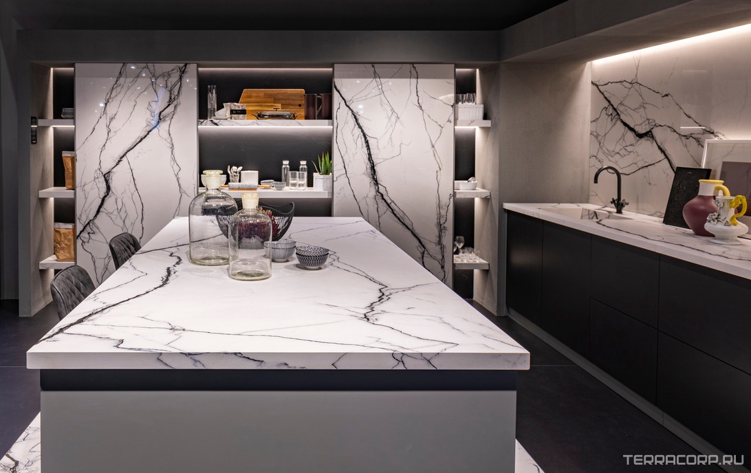 Керамогранит Florim B&W Marble Breach High-Glossy Ret 60X120 Серый, фото 1