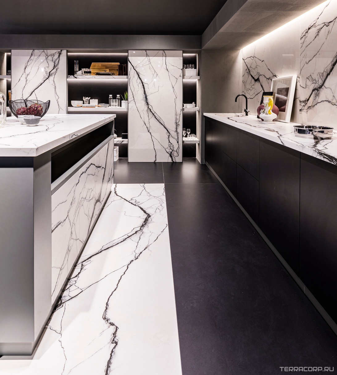 Керамогранит Florim B&W Marble Breach High-Glossy Ret 60X120 Серый, фото 3