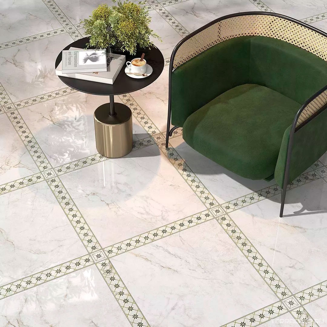 Керамогранит Kerama Marazzi Серенада Вставка 2 лаппатированный обрезной 7,2x7,2 Комбинированный, фото 5