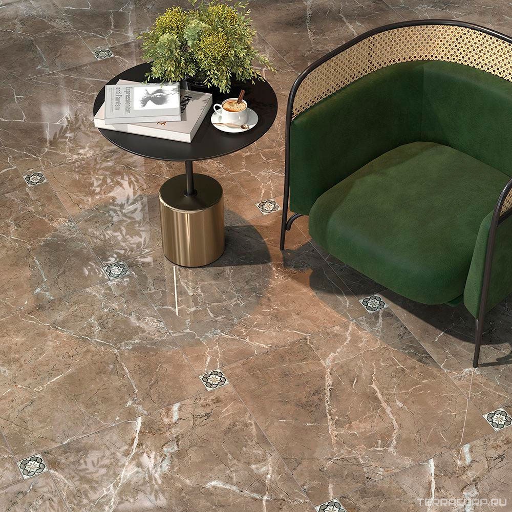 Керамогранит Kerama Marazzi Серенада бежевый тёмный лаппатированный обрезной 60x60 Бежевый, фото 7