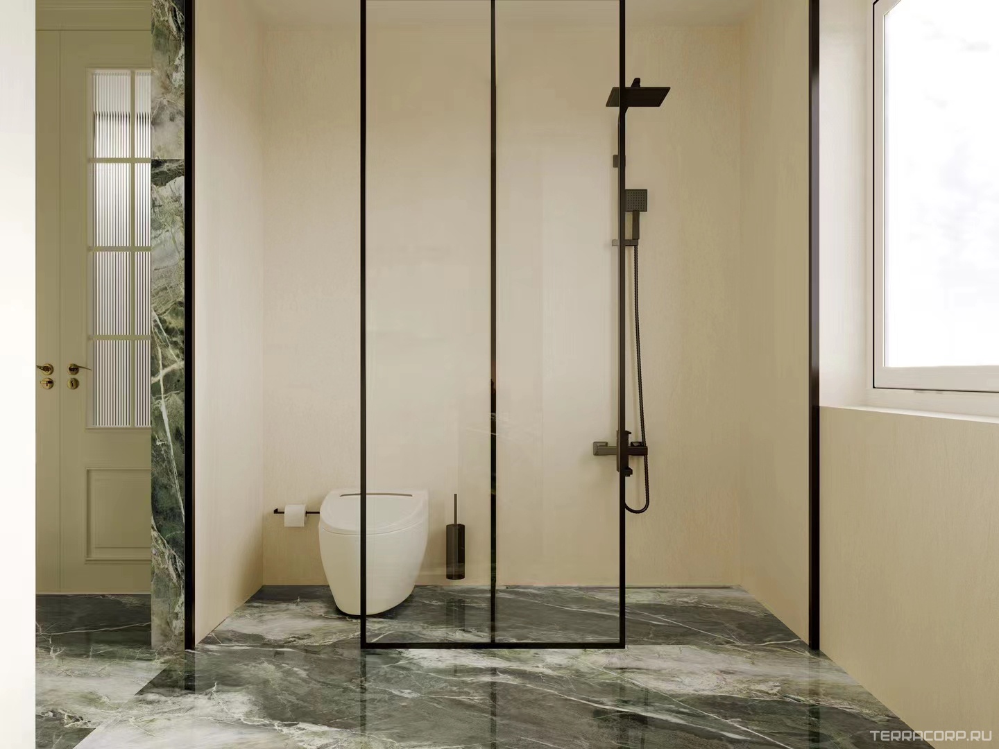 Керамогранит FMAX FMAX 120x270 Classic Green 6 mm glossy 120x270 Зеленый, фото 3