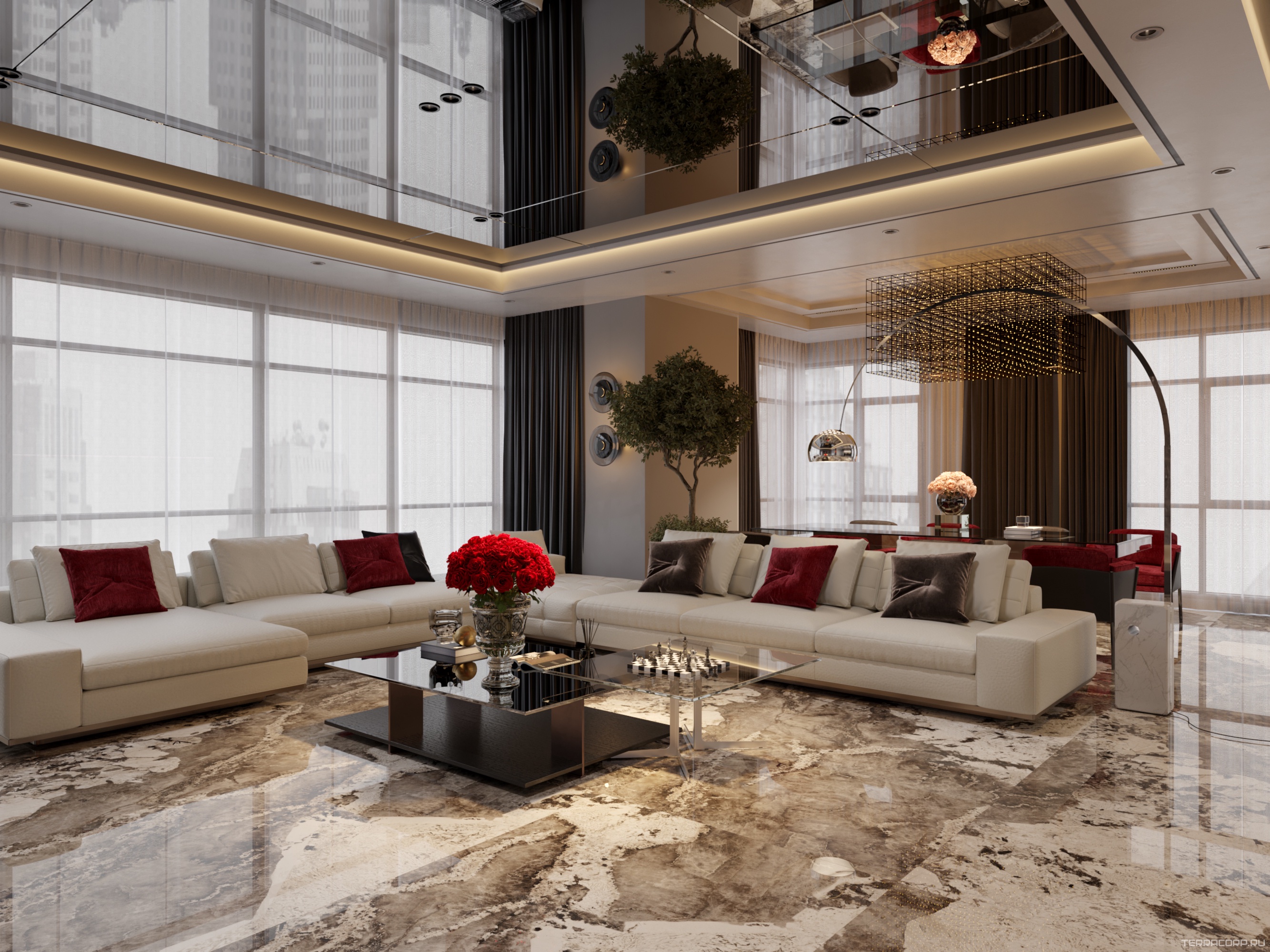 Керамогранит FMAX FMAX 120x270 Milan Brown 6 mm glossy 120x270 Серый, фото 1