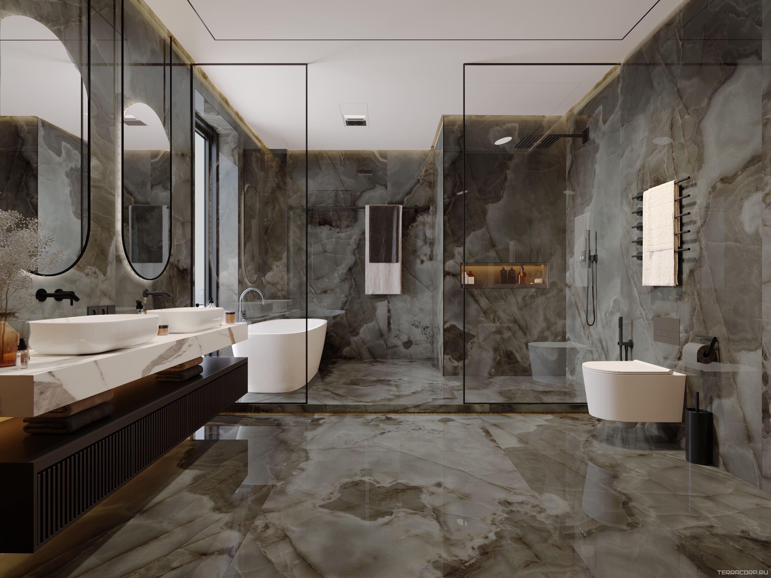 Керамогранит FMAX FMAX 120x270 Chocolate 6 mm glossy 120x270 Коричневый, фото 2