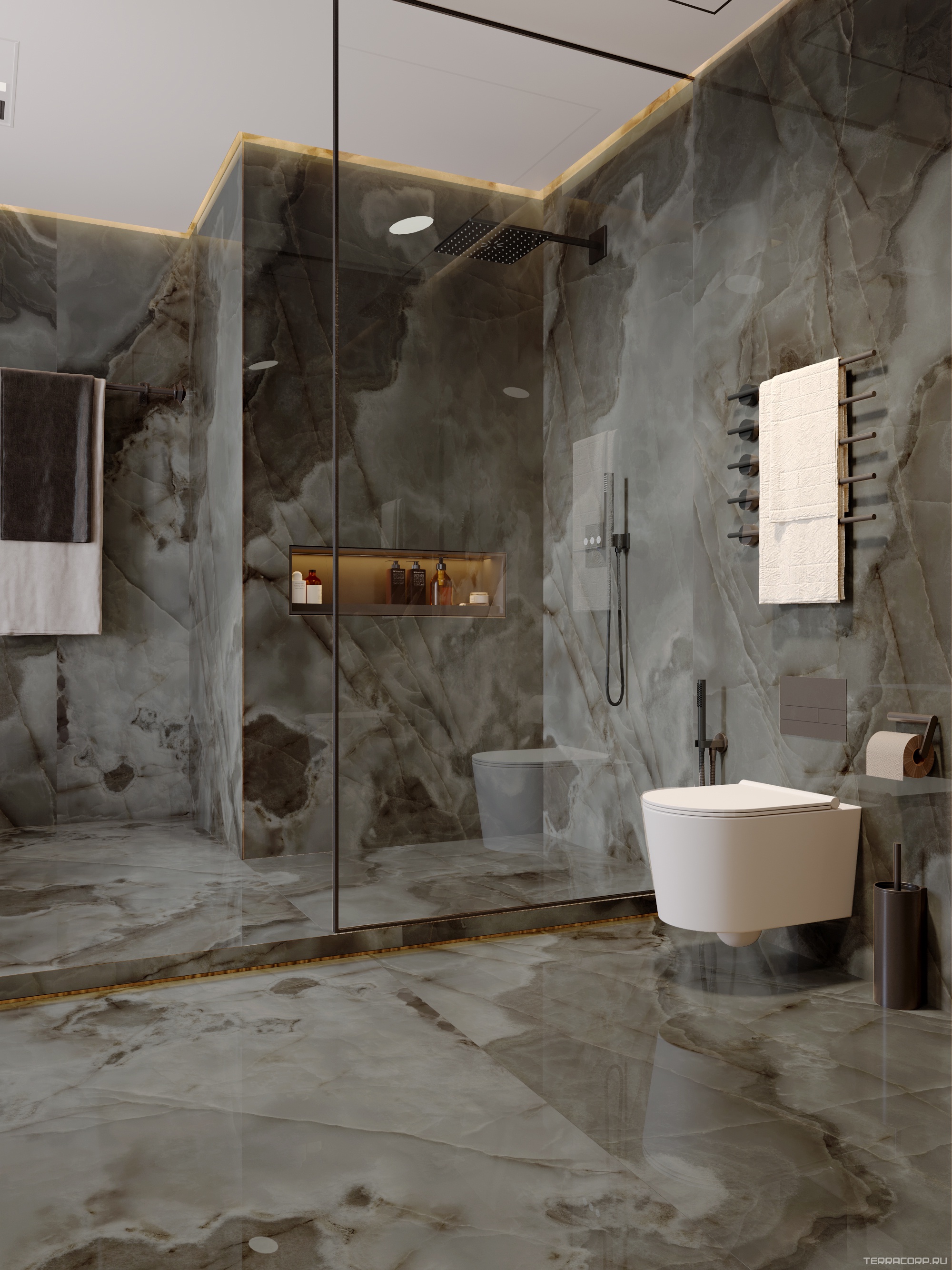 Керамогранит FMAX FMAX 120x270 Chocolate 6 mm glossy 120x270 Коричневый, фото 1