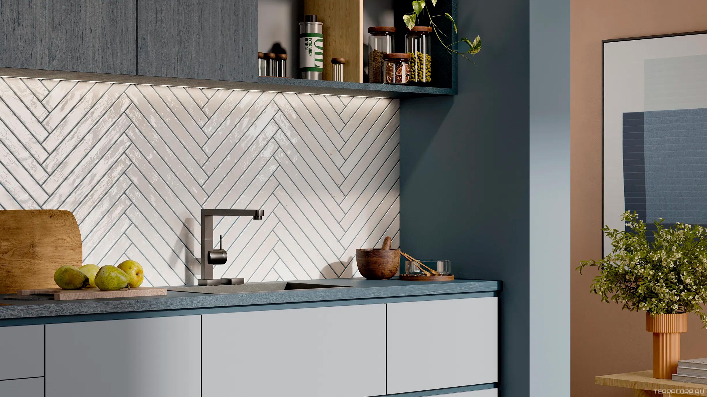 Керамогранит Sadon Colors White 4,8x45 Белый, фото 2