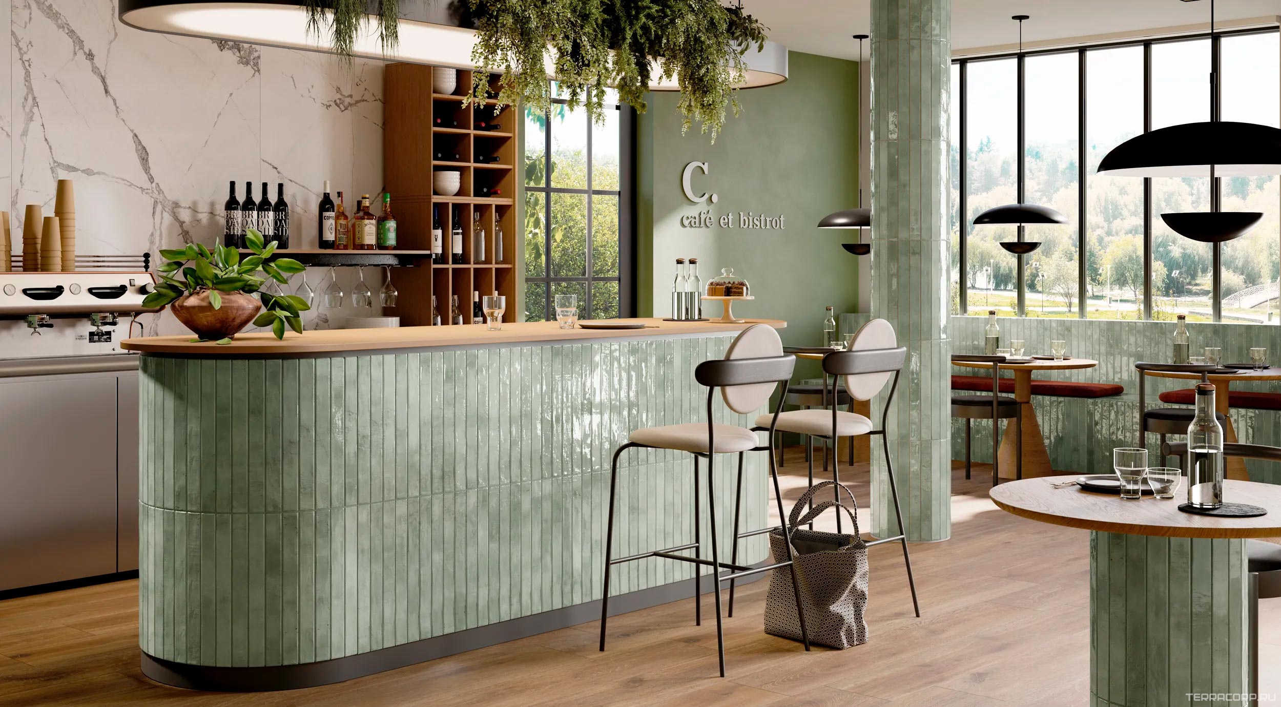 Керамогранит Sadon Colors Acquamarine 4,8x45 Зеленый, фото 1