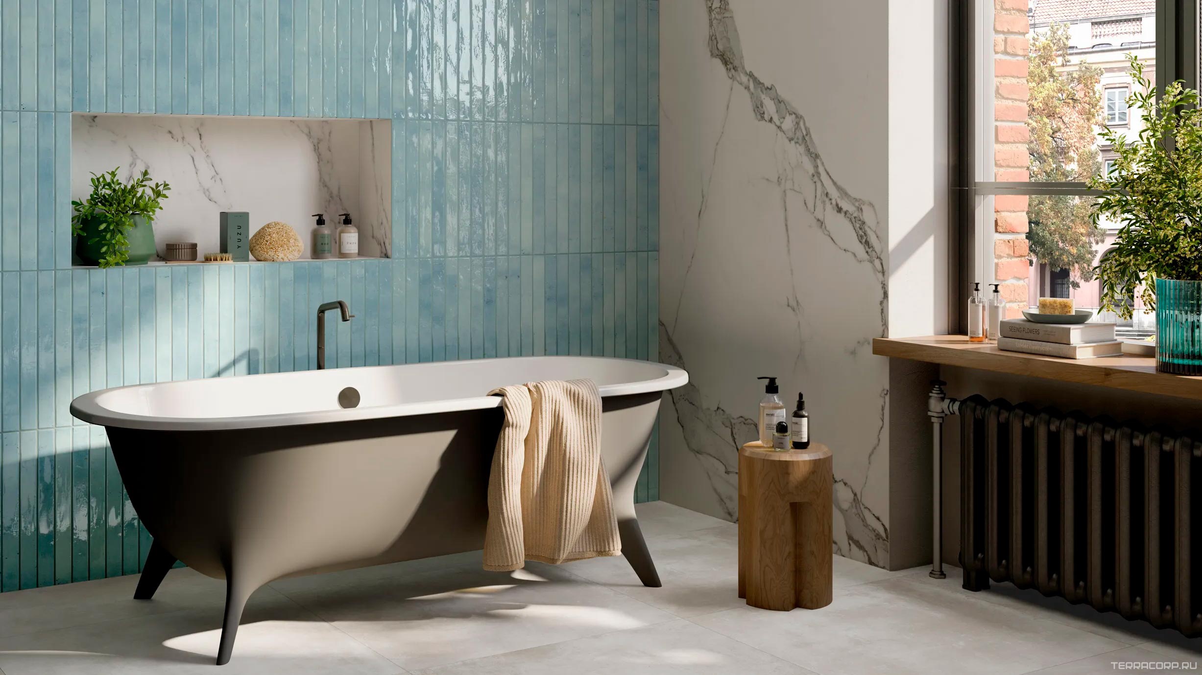 Керамогранит Sadon Colors Sky 4,8x45 Голубой, фото 1