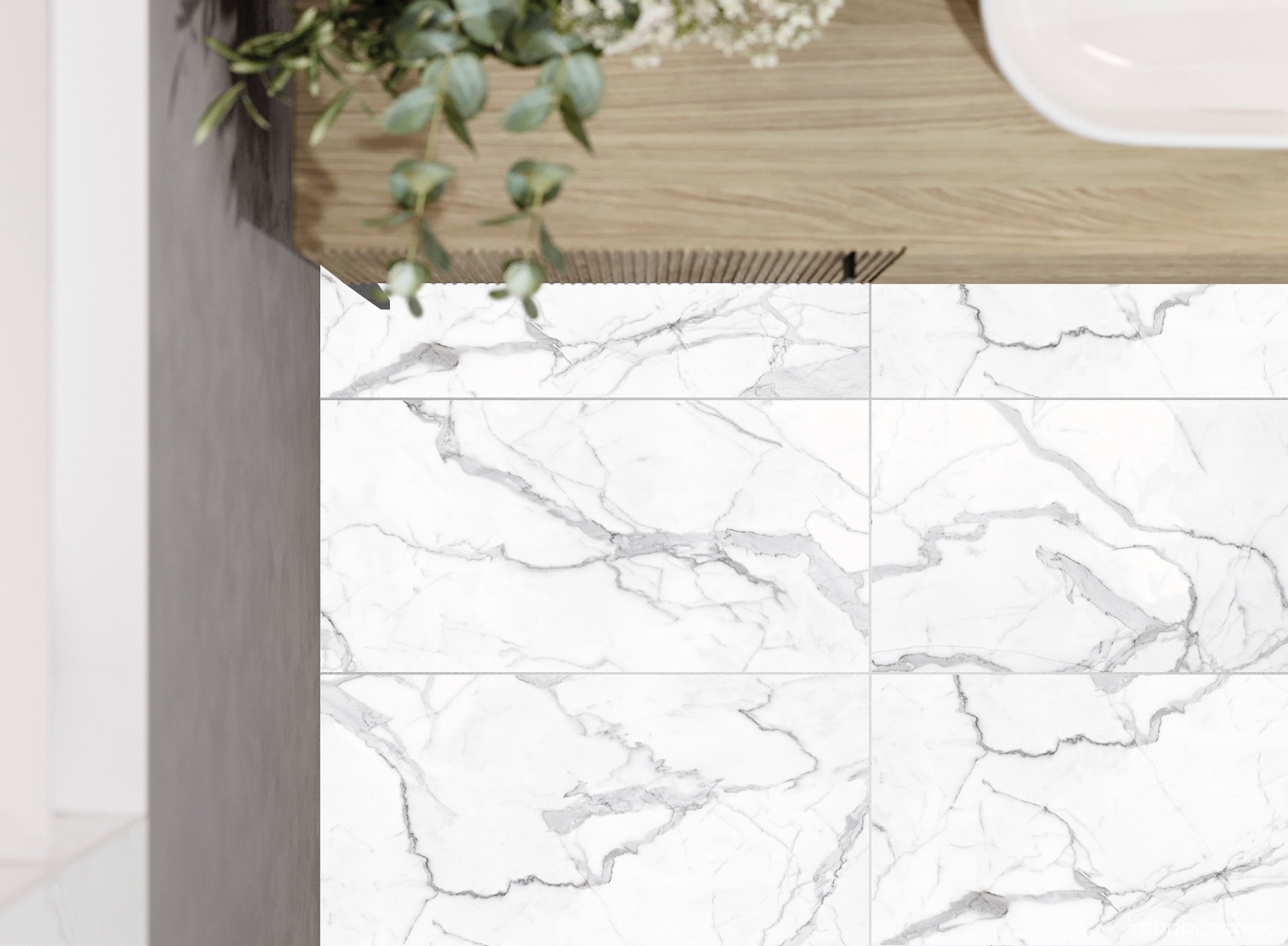 Керамогранит Alpas Euro Eco Marble 6291 Polished 60x120 Белый, фото 1