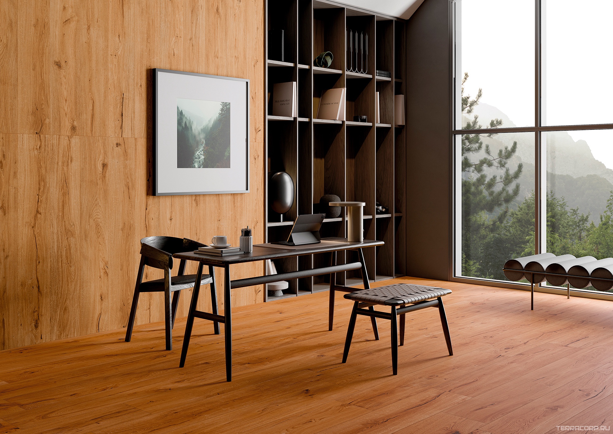 Керамогранит Alpas Euro Wood Vocore Brown 20x120 Коричневый, фото 1