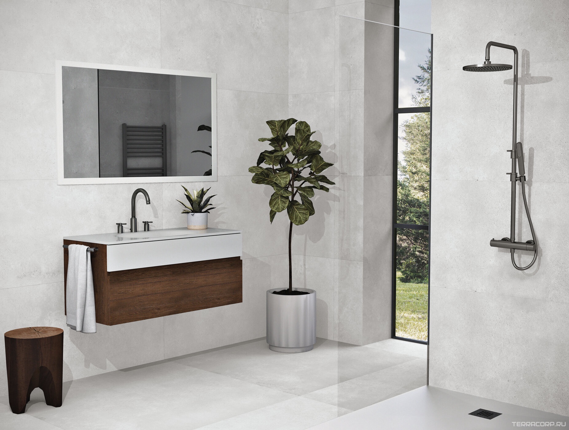 Керамогранит Benadresa Norwik Grey Natural 60x120 Серый, фото 1