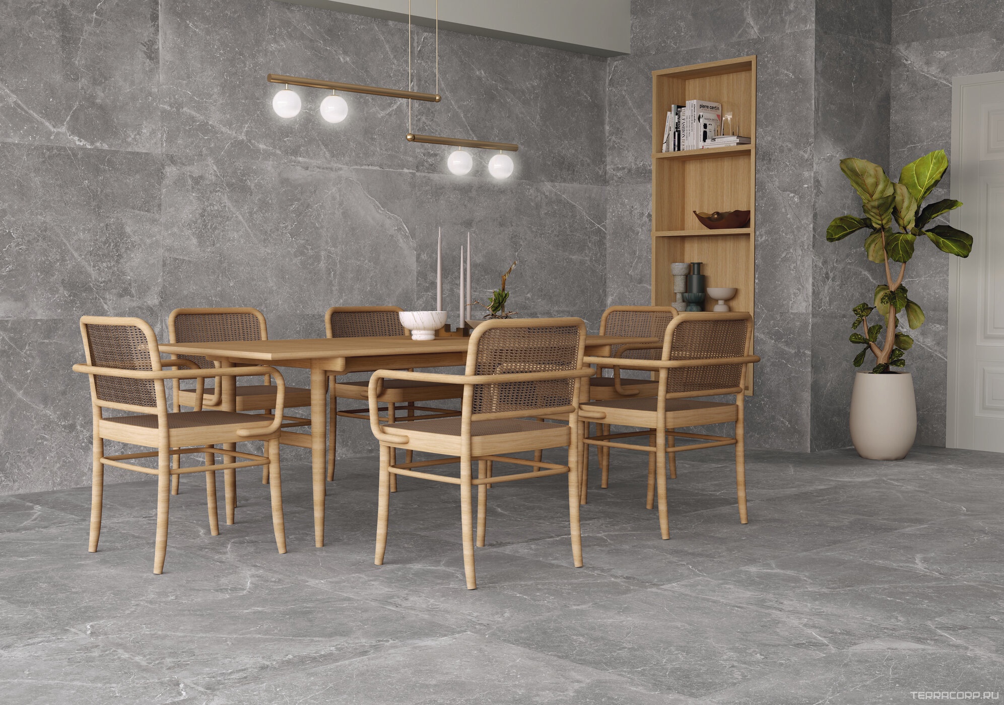 Керамогранит Benadresa Pietra Antica Grigio 80x80 Серый, фото 1