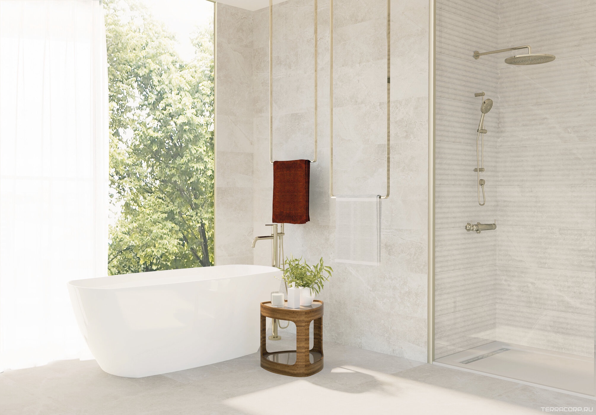 Керамогранит Benadresa Pietra Antica Crema 80x80 Бежевый, фото 1