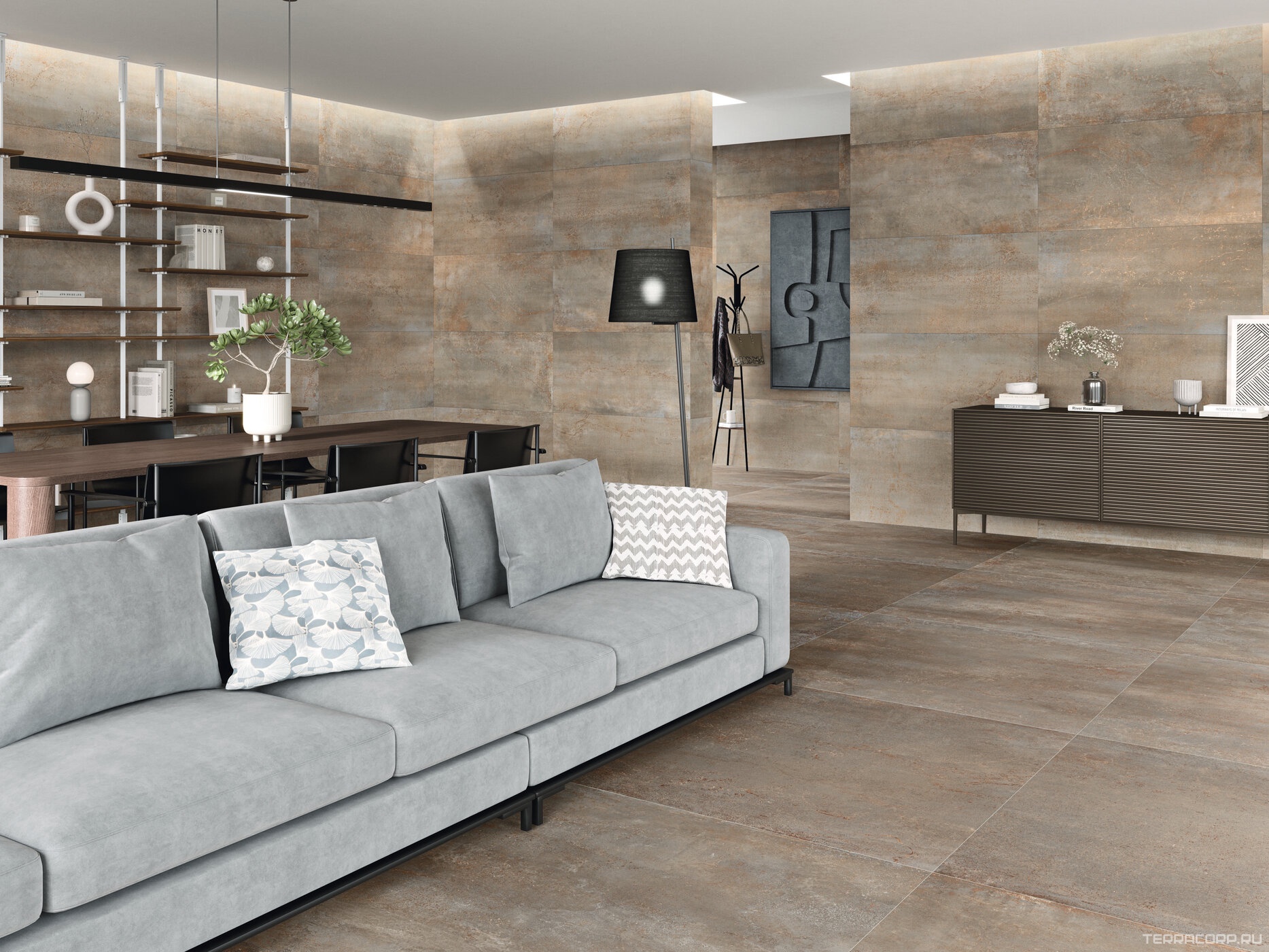 Керамогранит Benadresa Rhodium Brass 120x260 Серый, фото 1