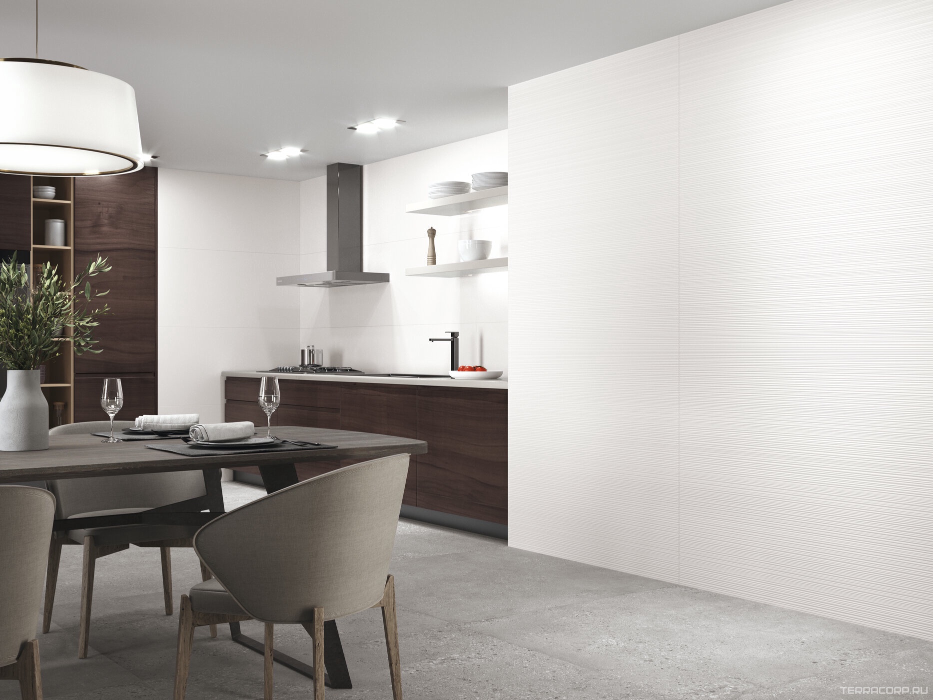 Керамогранит Benadresa Stryn White 40x120 Белый, фото 1