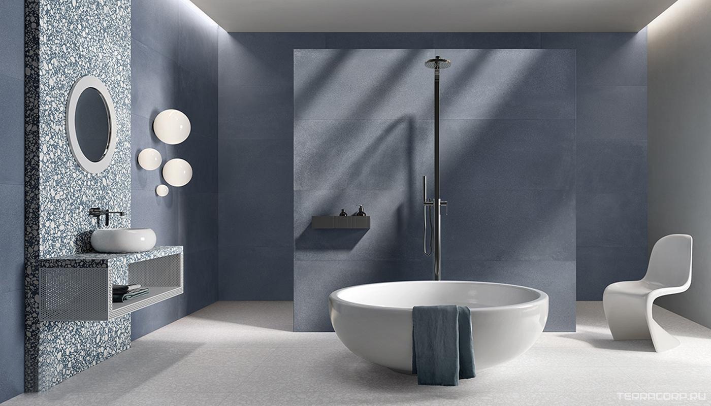 Керамогранит Ergon Medley Blue Pop Nat.Rett.ZZ60x60 Голубой, фото 1