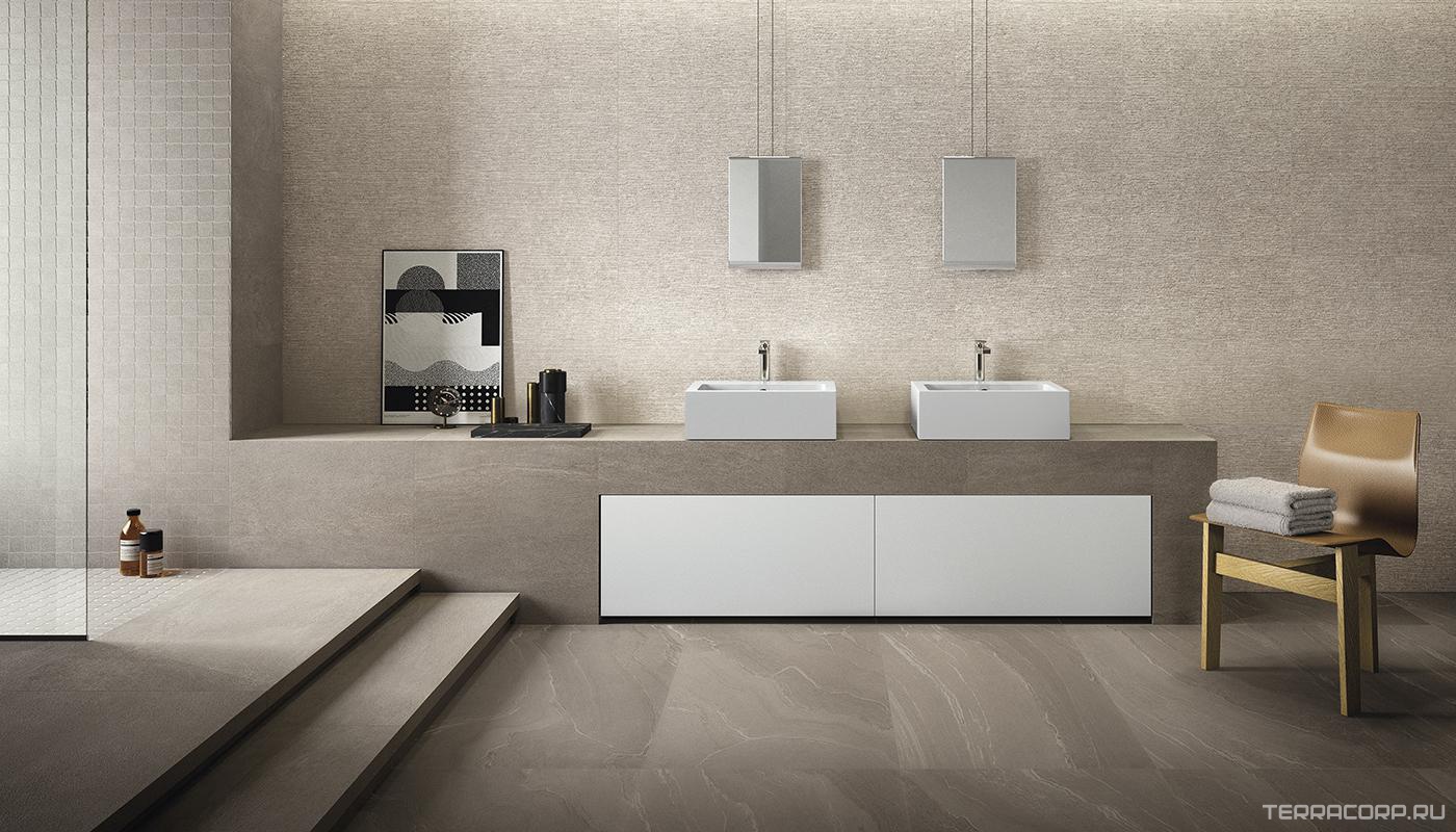 Керамогранит Ergon Stone Talk Taupe Martellata Nat. Ret.ZZ60x120 Бежевый, фото 1
