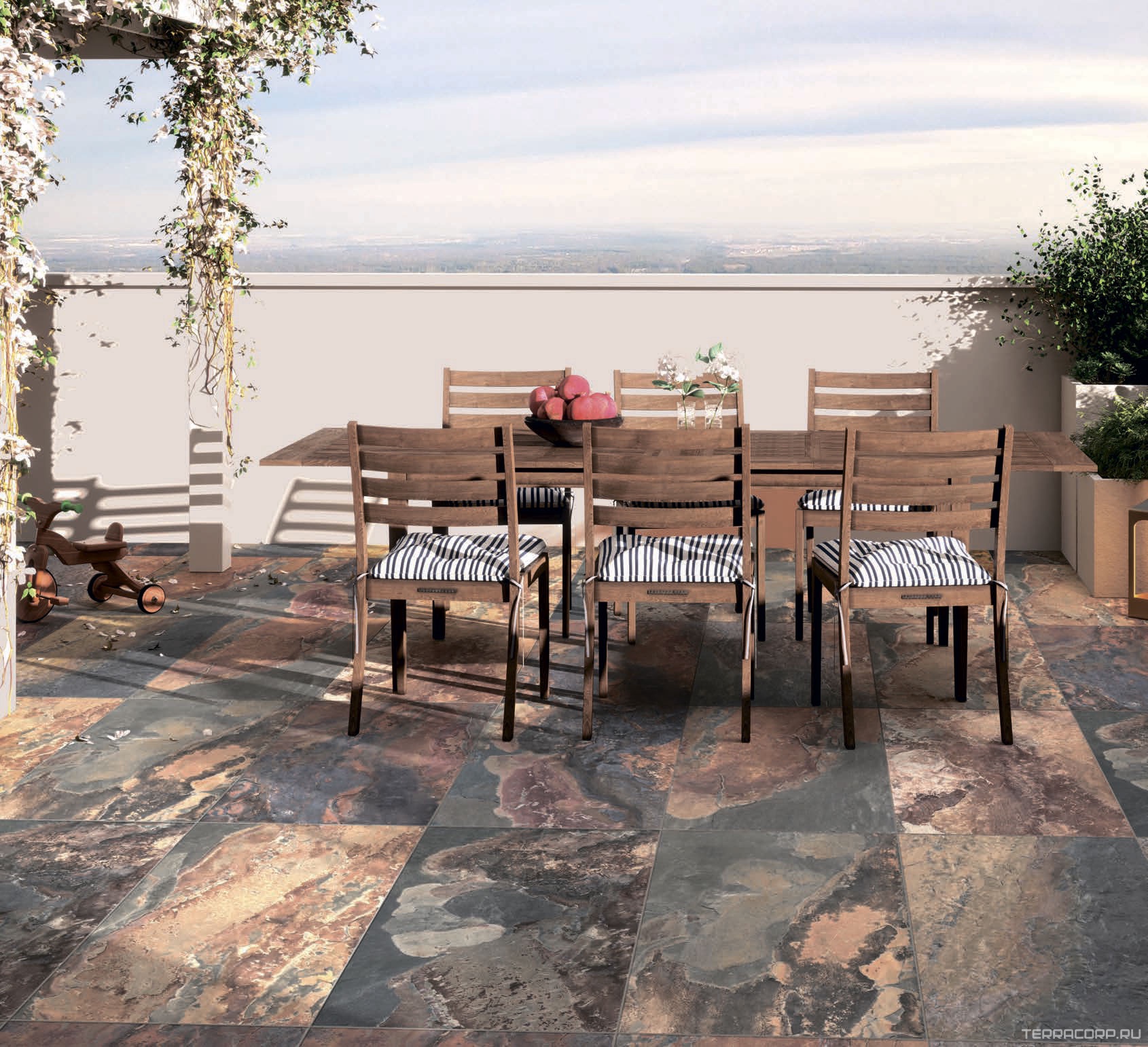 Керамогранит Gambini Bet Indian Summer 20 mm ZZ60x90 Комбинированный, фото 1