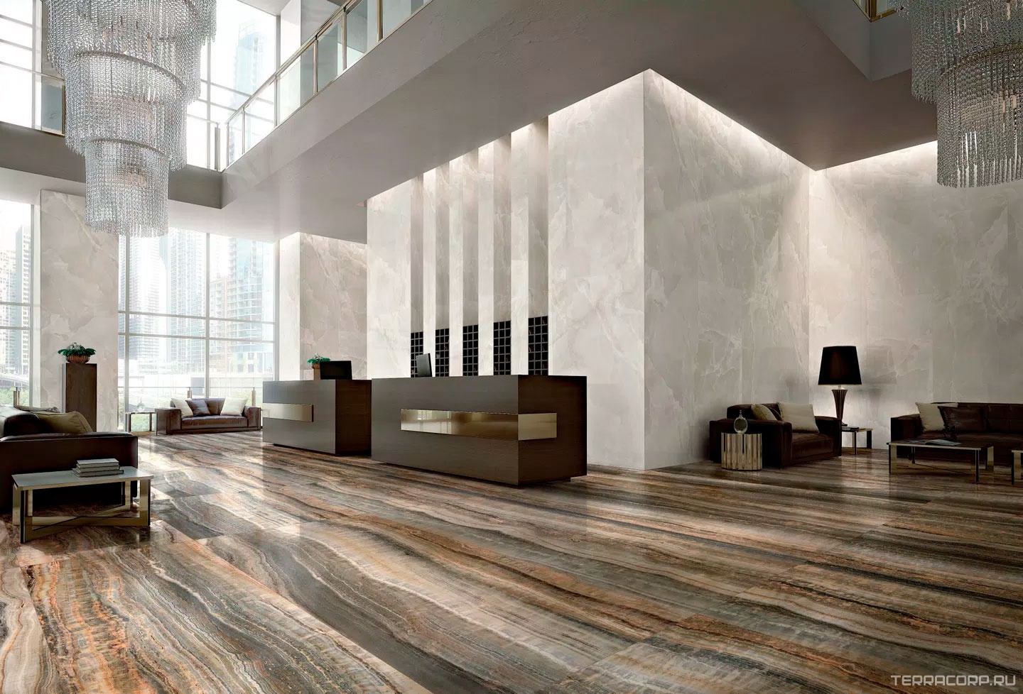 Керамогранит Florim Magnum Eccentric Luxe Cloudy White Glossy 120x280 Белый, фото 2