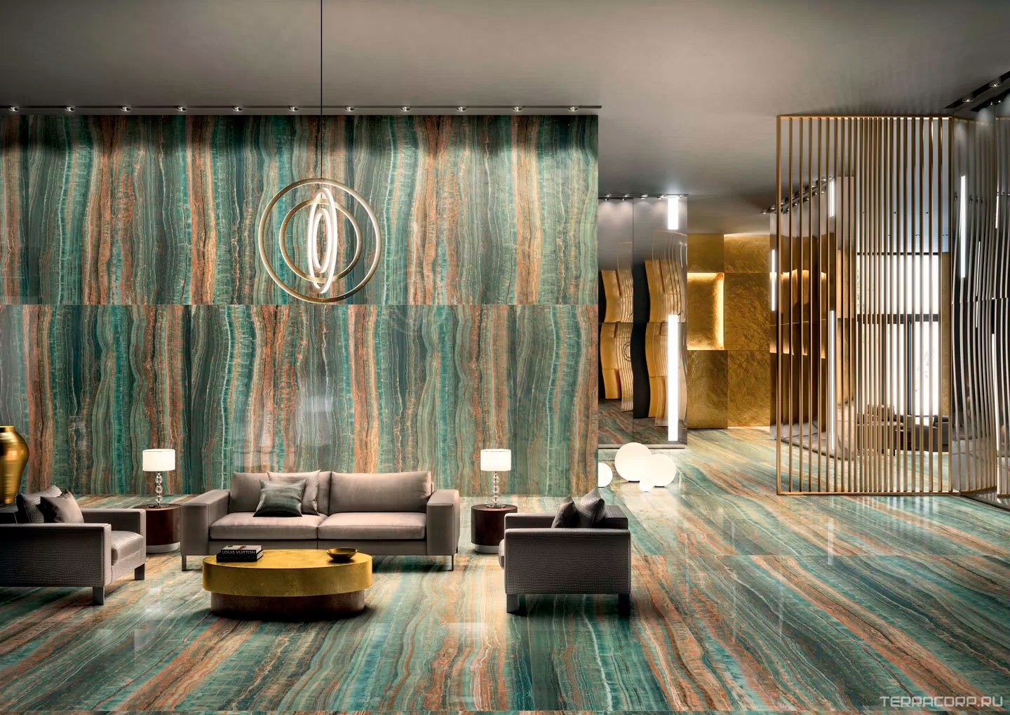 Керамогранит Florim Magnum Eccentric Luxe Mint Glossy 120x280 Зеленый, фото 2