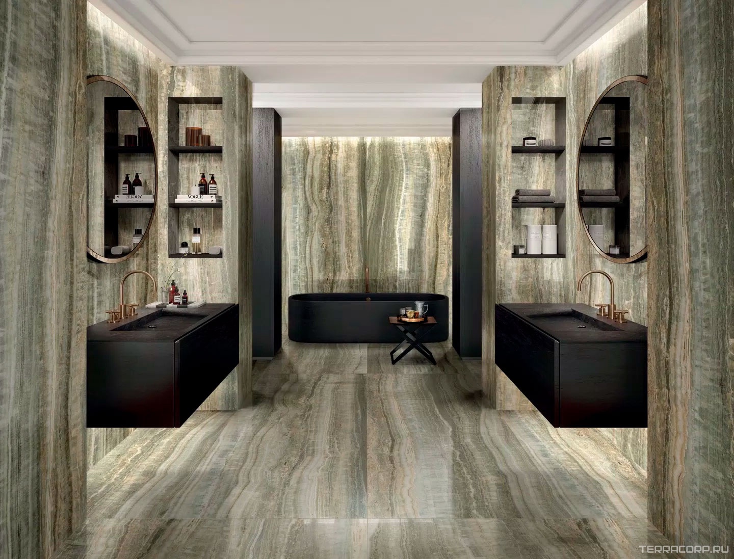 Керамогранит Florim Magnum Eccentric Luxe Sage Glossy 120x280 Комбинированный, фото 1