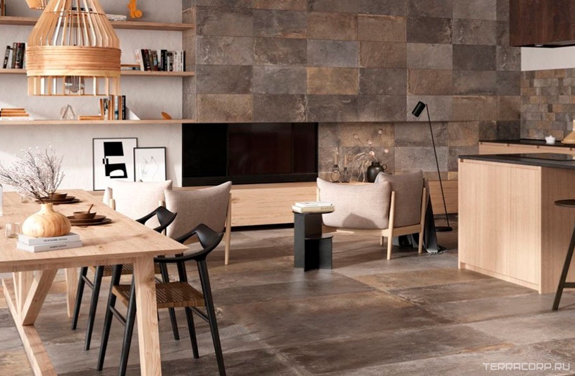 Керамогранит Sadon Provence Multicolor IN Rett. 30x60 Коричневый, фото 1