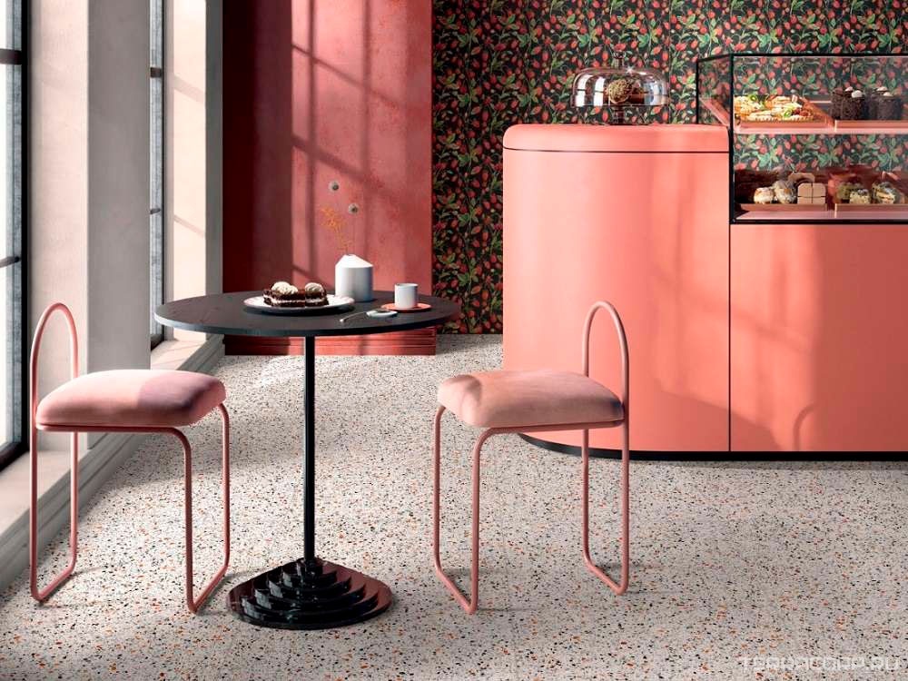 Керамогранит WIFI Ceramics Terrazzone Almond Honed 60x120 Белый, фото 1