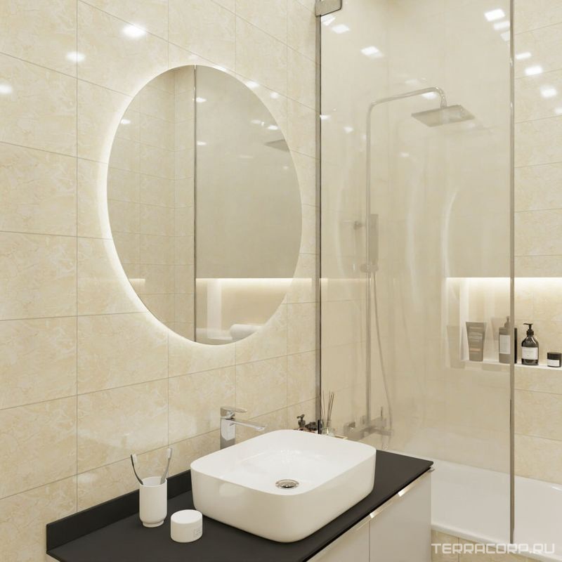 Керамическая плитка Unitile Ладога пал.1с ММ20x30 Бежевый, фото 1