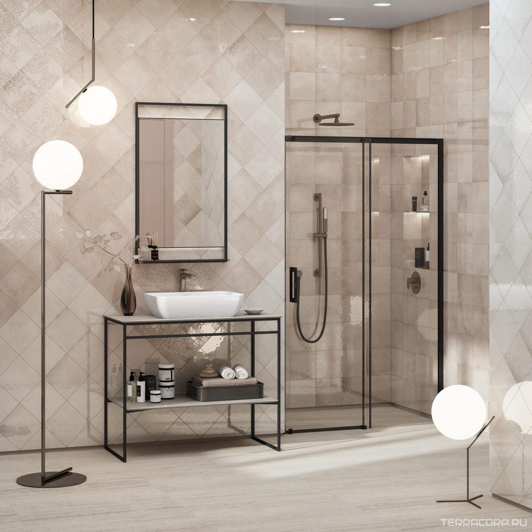 Керамическая плитка Kerama Marazzi Адриатика Декор 2 бежевый глянцевый 20x20 Бежевый, фото 4