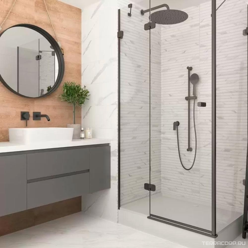Керамическая плитка Gracia ceramica Sputnik white wall 01 25x60 Белый, фото 1