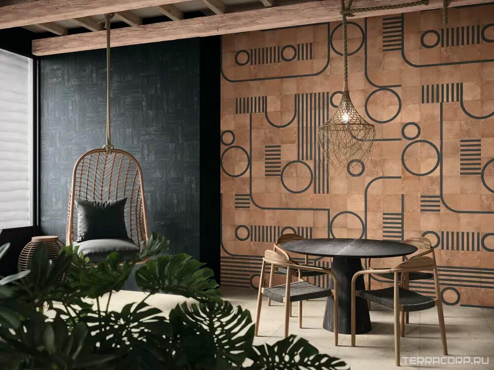 Керамогранит APE Ceramica Esencia Material Flame Black 20x20 Черный, фото 1