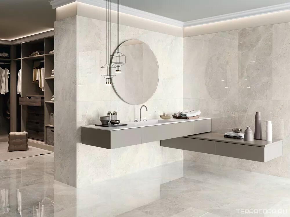 Керамогранит APE Ceramica Augustus Pearl Natural rect 60x120 Белый, фото 1