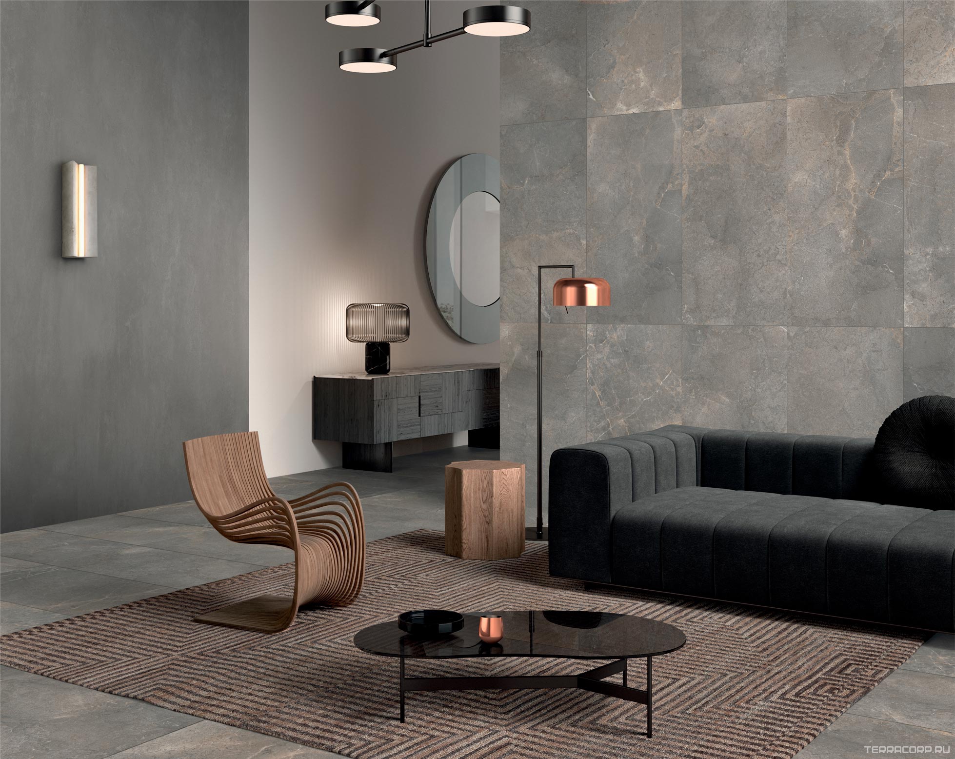 Керамогранит Lea Ceramiche Anthology 03 Earth Natural 60x120 Серый, фото 4